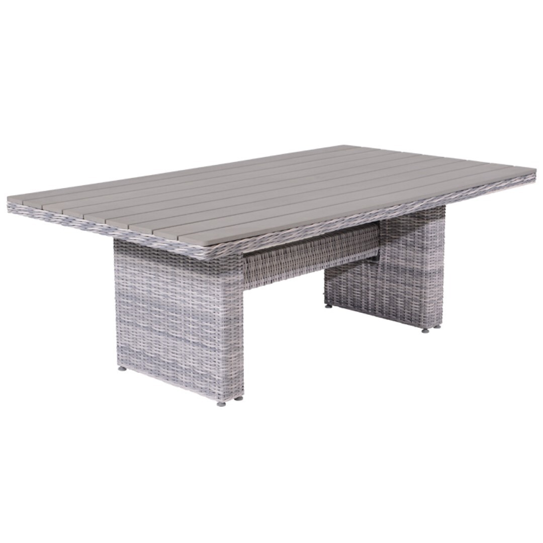 Garden Impressions - Tennessee lounge dining tafel 180x100 - cloudy grey