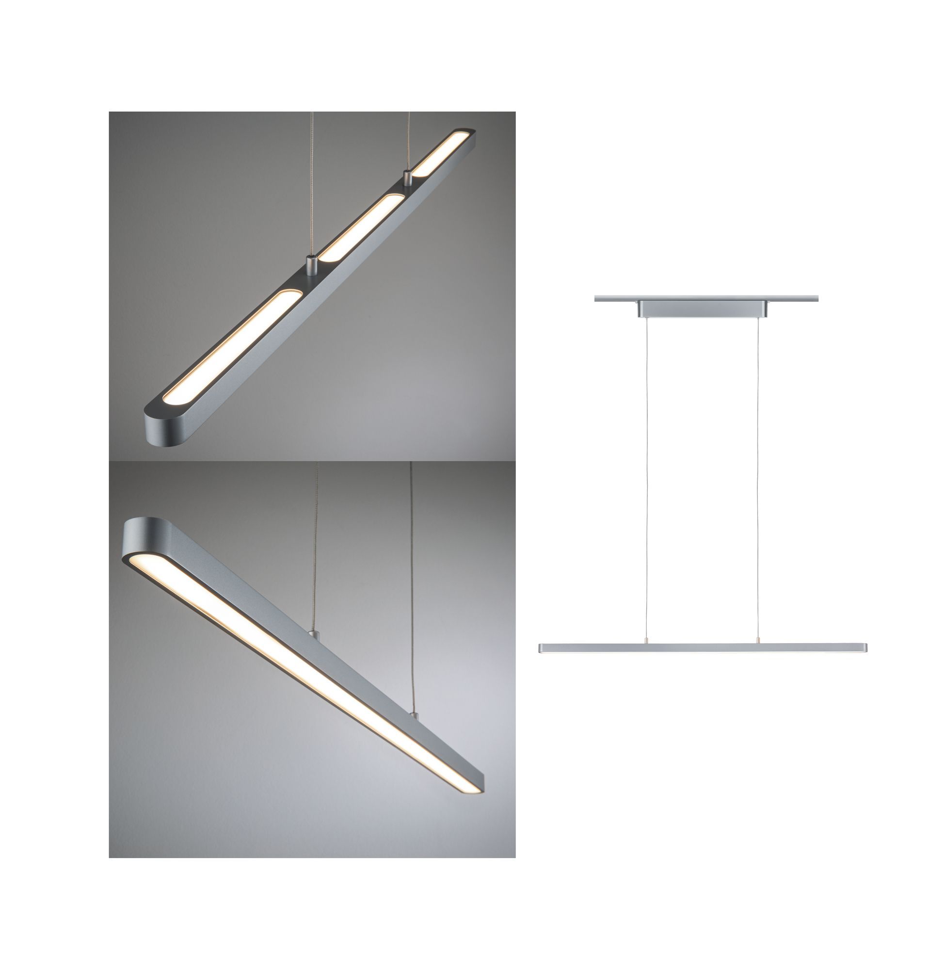 Paulmann URail LED-pendel Lento - 4130 lumen - 230V - Chroom mat