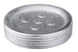 WENKO Zeephouder Polaris 11 x 2,5 cm Keramiek Zilver