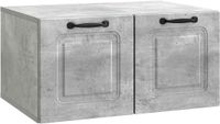 vidaXL Wandmontage TV-kast Betongrijs 59,5 x 41 x 30 cm Bewerkt hout