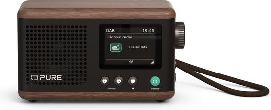 Pure Classic Mini - Portable Digital Radio - Coffee Black/Walnut