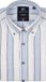 Giordano Heren Overhemd - Loretto - Button Down Kraag - Gestreept - Navy - Maat XL