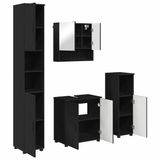 vidaXL Badkamermeubel Set Zwart 61 x 35 x 64 cm