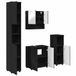 vidaXL Badkamermeubel Set Zwart 61 x 35 x 64 cm
