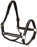 HKM Diamond Leren Halster Zwart Warm Bloed