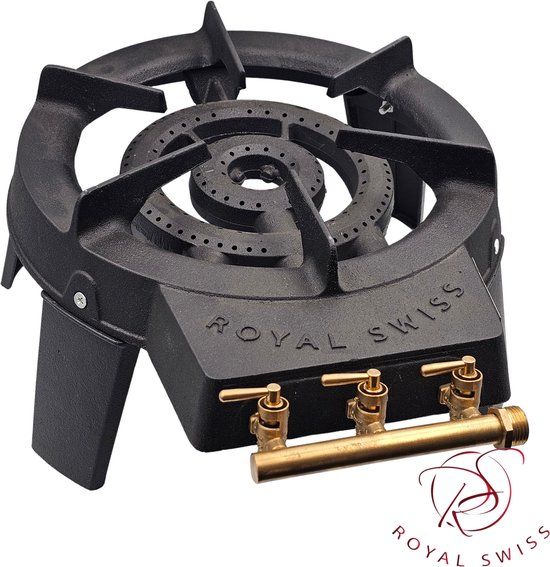 Royal Swiss 8KW gas kookring gietijzeren brander groot vloeibaar petroleumgasfornuis buitenfornuis ijzeren frame