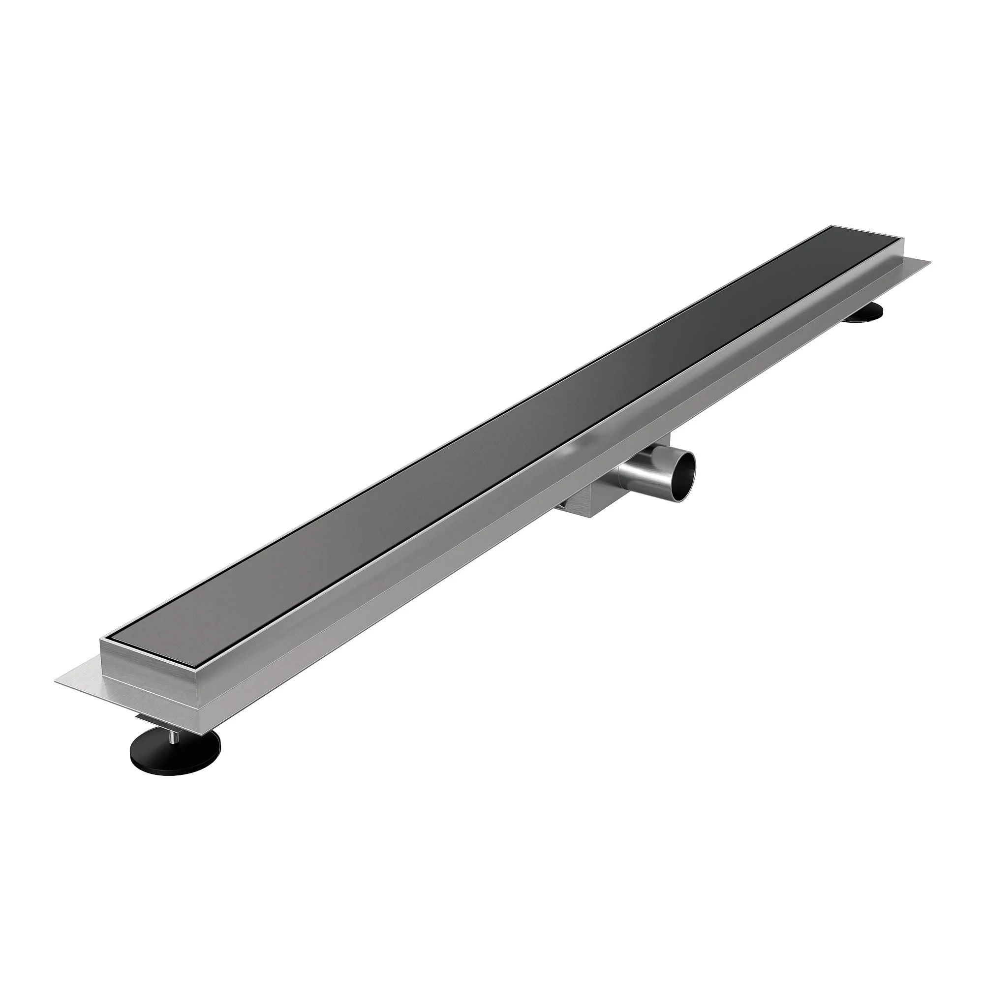 Brauer Douchegoot - 100x7.5cm - Tegelinlegrooster - Gunmetal