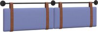 vidaXL Hangend hoofdbord Jeans Blauw Antiek PU