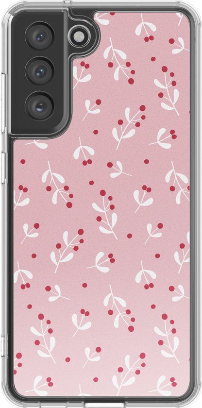 imoshion Hoesje - Geschikt voor Samsung Galaxy S21 FE - Design hoesje - Berries Blush