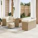 Maison Exclusive - Ensemble de jardin 8 pièces, beige, en polyrotin
