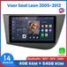 Awesafe 8-Core V1PRO 4+64GB Autoradio - Convient Pour Seat Leon 2005 à 2012 - Carplay Sans Fil Android Auto - Écran Tactile - GPS Navigation 4G WiFi - Radio Bluetooth