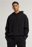 Urban Classics Jacquard Velvet Oversized Hoodie/trui - 5XL - Zwart