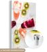 Merkloos / Sans marque MuchoWow® Glass Painting 100x150 cm - Acrylic Glass Painting - Homemade Yogurt Ice Cream with Fruit - Photo on Glass - Paintings