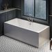 Hudson Reed Richmond Baignoire rétro – 180 x 80 cm - Tablier frontal & latéral de qualité première