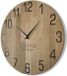 FLEXISTYLE Wandklok 50cm Eikenhout Rond