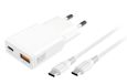 4smarts 541509 Chargeur rapide AC universel Blanc