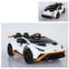 ES-Toys Voiture enfant, Lamborghini Huracan STO électrique, modèle drift, avec télécommande, fonction MP3 et port USB