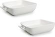 Yong BonBistro Ovenschalen Squito - Wit - 19 x 19 x 6 cm / 1.4 Liter - 2 stuks