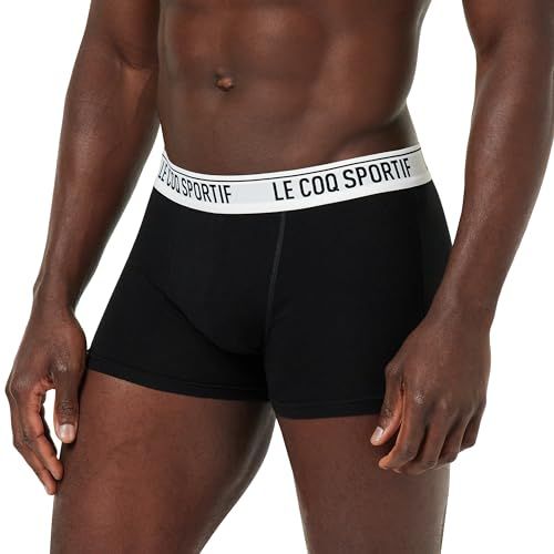 Le Coq Sportif Nauwsluitende boxershorts voor heren - Zwart/Zwart - XS