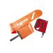 Divemarine Bouée de signalisation 15 m Cordon en nylon blanc Pochette rouge Sécurité