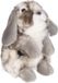Living Nature - Knuffel - Konijn - Hangoorkonijn - Grijs - 21 cm