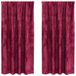 vidaXL Velvet Gordijnen 2 st Wijnrood 175 x 140 cm Fluweel