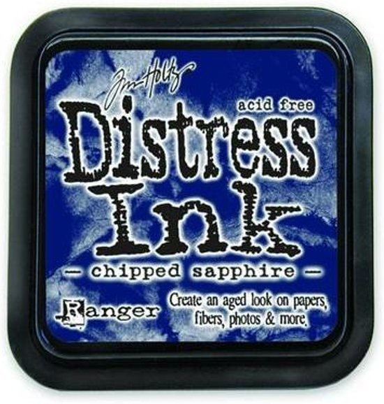 Tim Holtz Distress ink Pad Chipped Sapphire