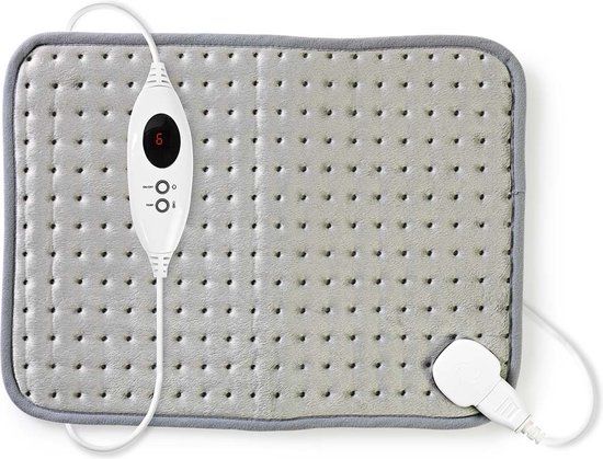 Nedis Verwarmingskussen - Rugwarmer - 6 Warmtestanden - Grijs