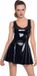 Black Level Vinyl Jurk Zwart S