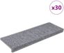 vidaXL Trapmatten 30 st 65x21x4 cm wit en grijs met rechthoekige rand