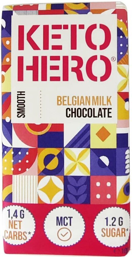 Keto Hero Smooth Belgian Milk Chocolate 100GR