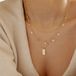 Hey Happiness Multi Lagen Layer Ketting Set Dames – Set van 2 – Delicaat en Elegant – Roestvrij Staal 18K Verguld – Verstelbaar - Goud