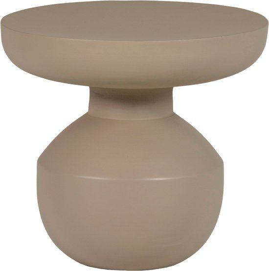 WOOOD Bova Bijzettafel Ø 45 CM - Metaal - Bruin