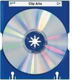 Han CD-houder Mäx 2-gaats - beschrijfbare etiketten blauw