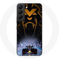 Maniacase Hoesje voor Samsung Galaxy S21 FE Formule 1 Sebastian Vettel F1 Driver Zwart