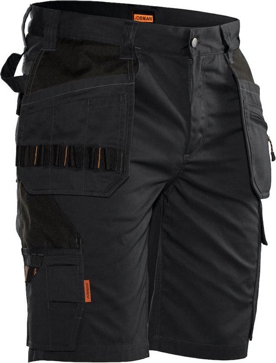 Jobman Practical 2722 Korte Werkbroek Holsterpockets - Mannen - Zwart - 56