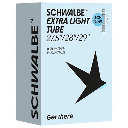 Schwalbe Fietsbinnenband SCV19L-EL EXTRA Light 54/75-584/622 IB Zwart 40 mm