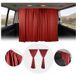 Nissan Rideaux De Séparation De Cabine Pour Nissan Interstar H3 Rouge Tissu