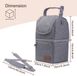 Momcozy Sac isotherme pour lait maternel - Gris