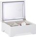 Relaxdays Sieradendoos met Spiegel en LED Verlichting - Wit