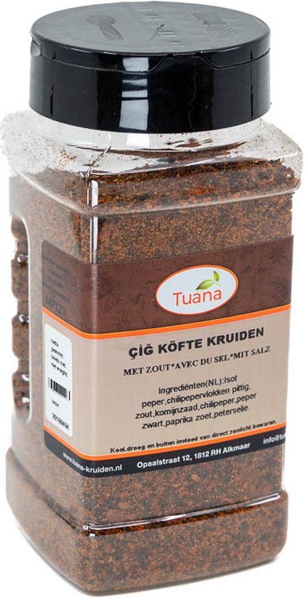 Tuana Kruiden Cigkofte Kruiden - 130g - Zonder Zout