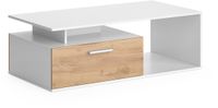 Vicco Roland Salontafel – 118 x 59 cm Eik wit/goud