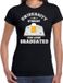 Bellatio Decorations Carnaval t-shirt zwart university of Utrecht voor dames - Utrechts geslaagd / afstudeer cadeau verkleed shirt XS