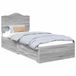 vidaXL Bedframe met lade Grijs Sonoma 75 x 190 cm Bewerkt hout