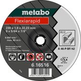 Metabo accessoires Metabo 616513000 Doorslijpschijf - 125 x 1,0 x 22,23 - Aluminium