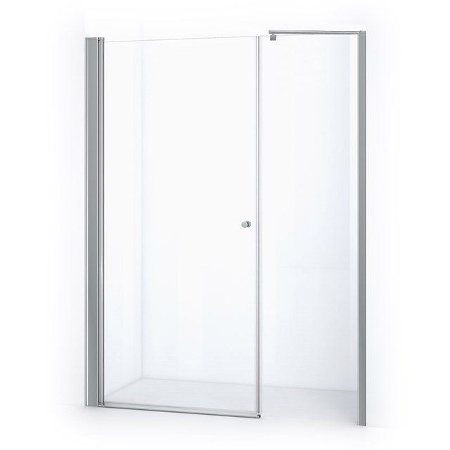 Maxaro Douchewand met Draaideur Zircon Comfort 170cm Chroom - 6095825019089