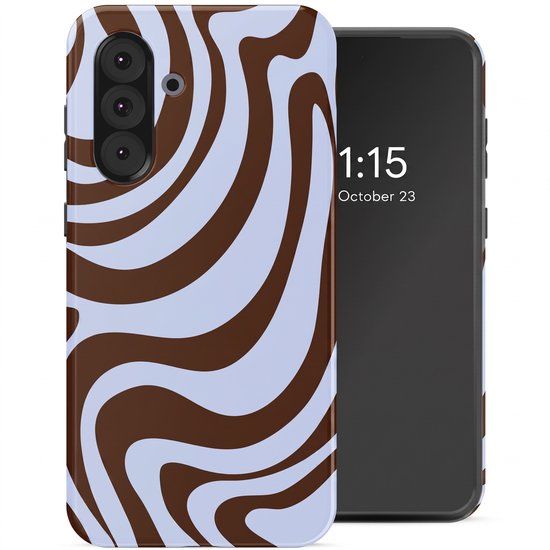 Selencia Hoesje - Geschikt voor Samsung Galaxy A36 / A56 (5G) - Backcover - Dream Swirl Chocolate