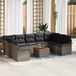 Prolenta Maison Exclusive Set van 10 Tuinbankkussens Grijs Polyrotan