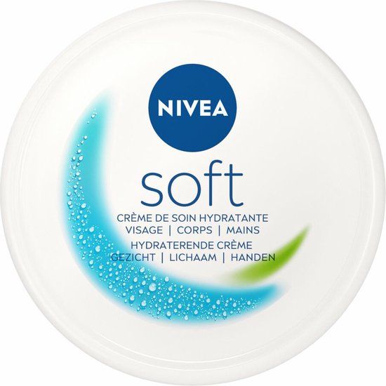 NIVEA Soft Bodycrème - 3 x 300ml - Hydraterende Crème voor Lichaam en Gezicht
