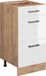 Vicco R-Line Keukenonderkast – 40 cm met laden, WB Eik Wit Hoogglans